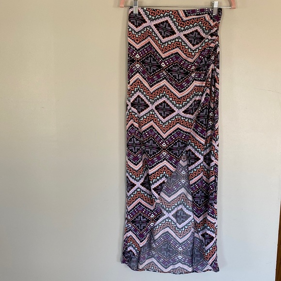Express Aztec Maxi Skirt - XS - Picture 1 of 12